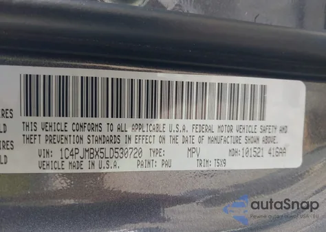 2020 Jeep Cherokee Trailhawk 4X4 из США, поврежденный, VIN 1C4PJMBX5LD530720